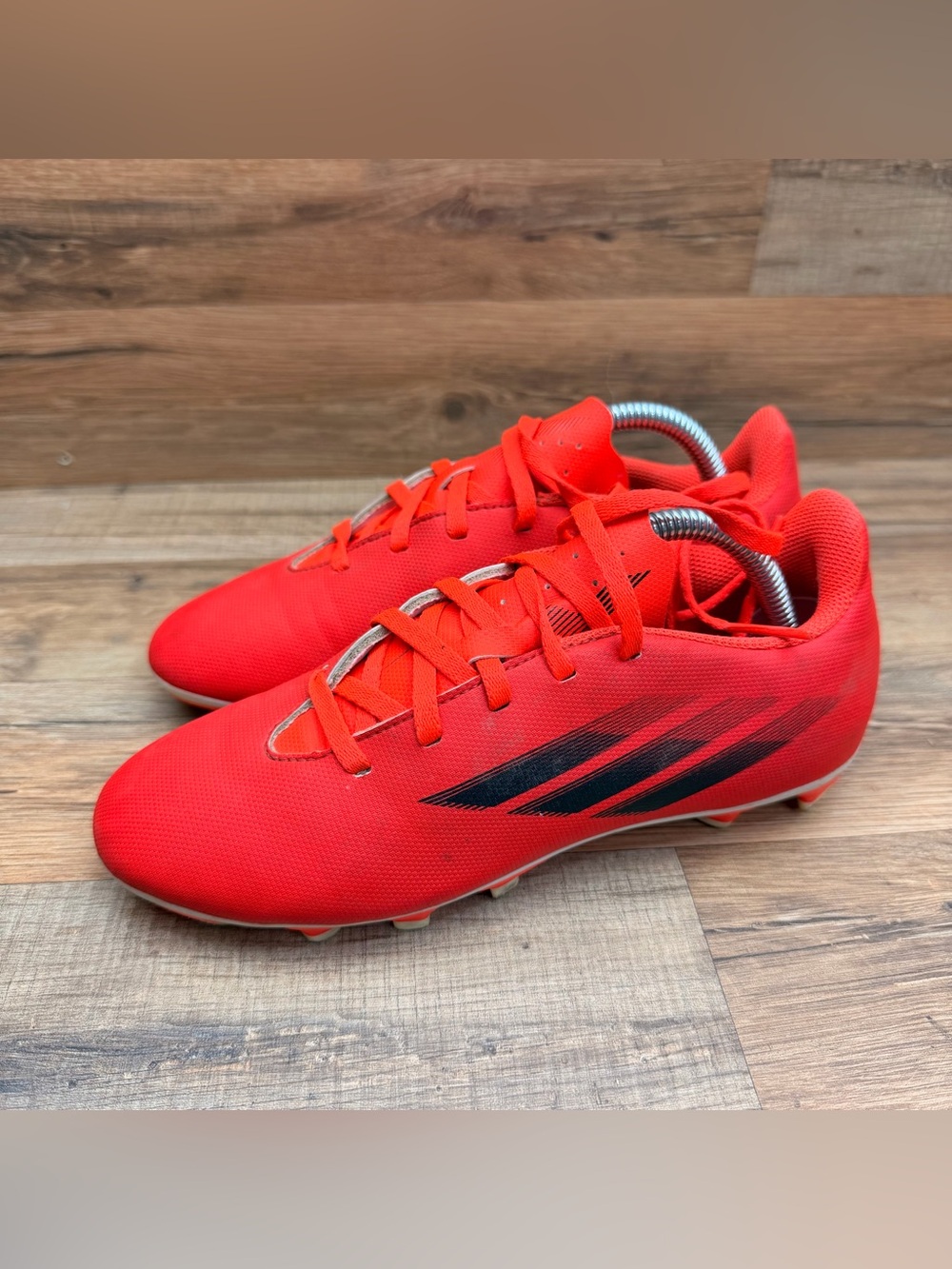 adidas kid size 3.5 Bright Red Athletic Sneaker - Picture 2 of 9